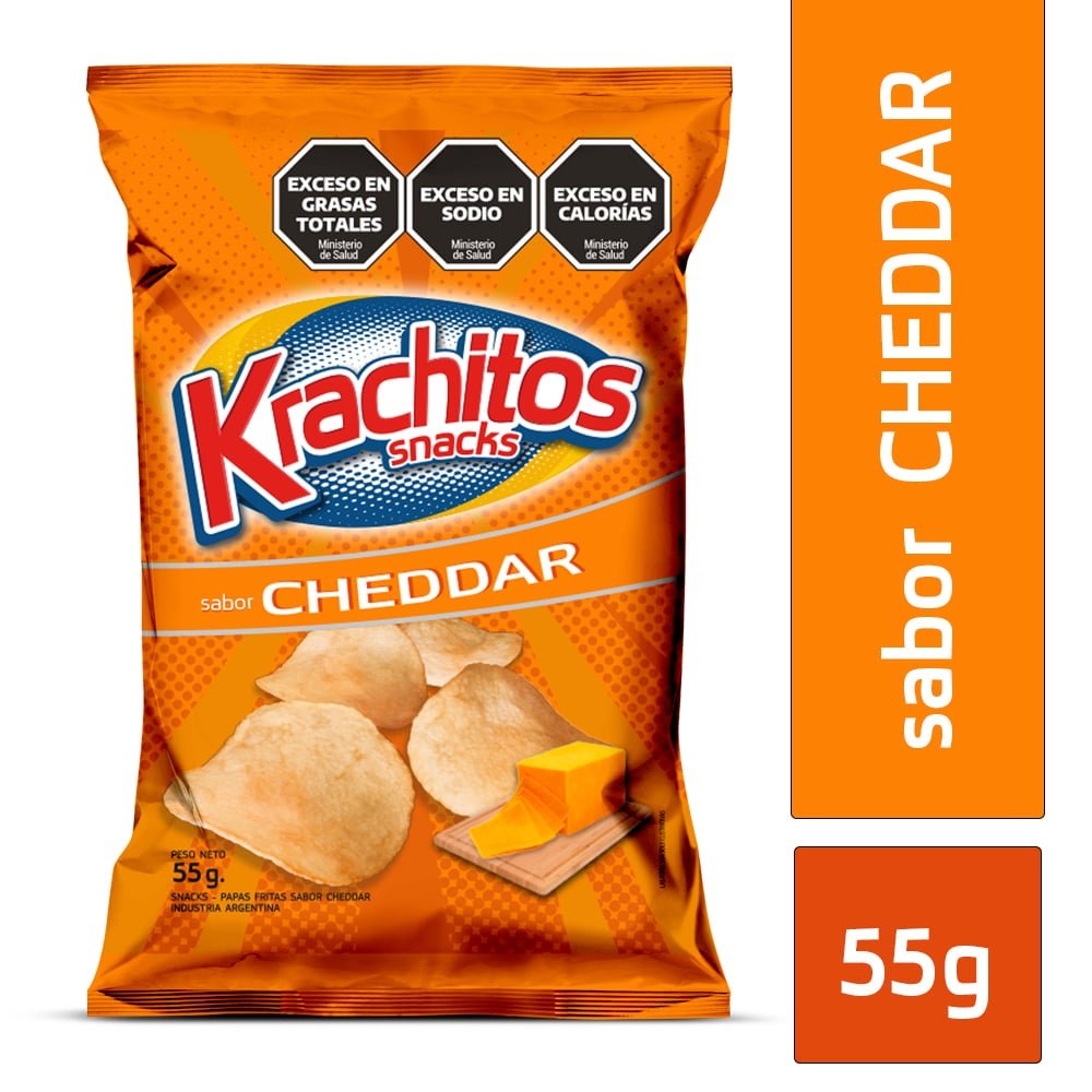 Papas Fritas Krachitos Sabor Cheddar X 55 Grs Alpuntodeventa Mayorista