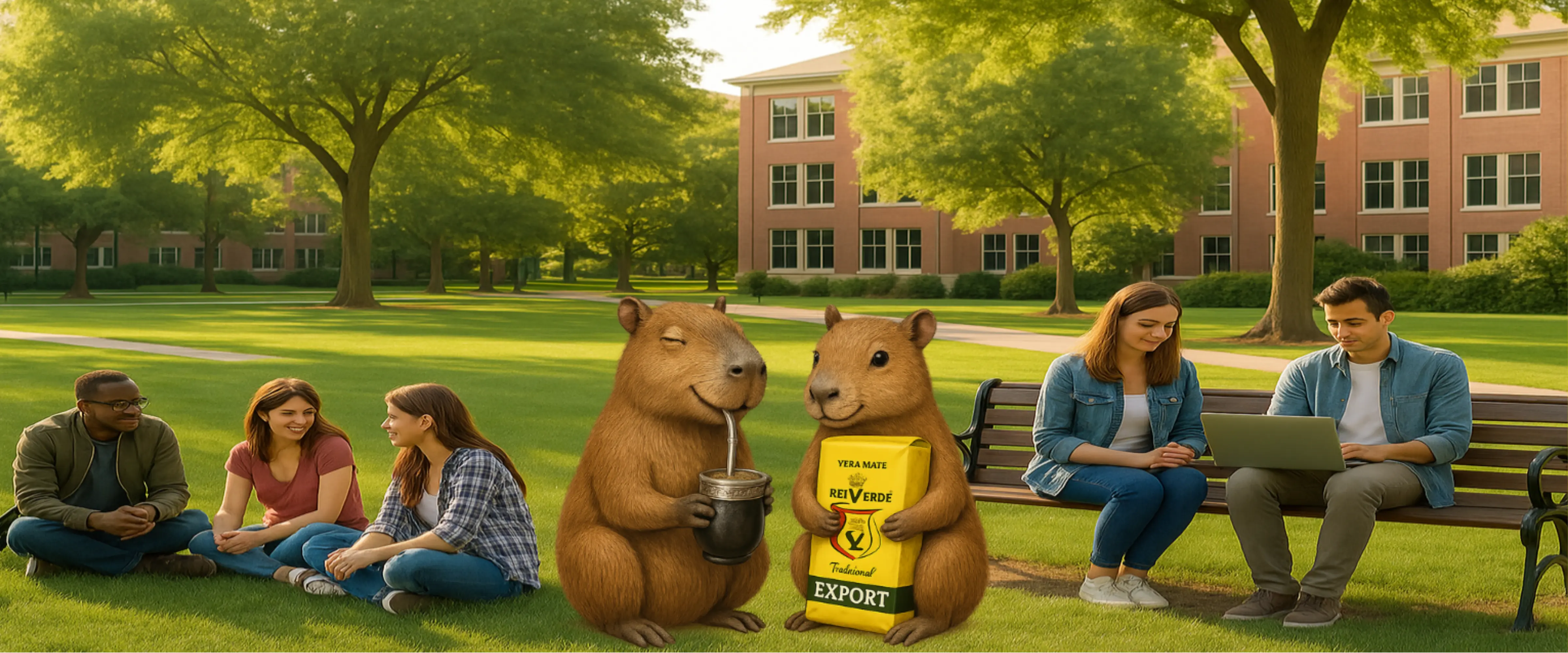 Capibara tomando mate - Producto estrella Rei Verde