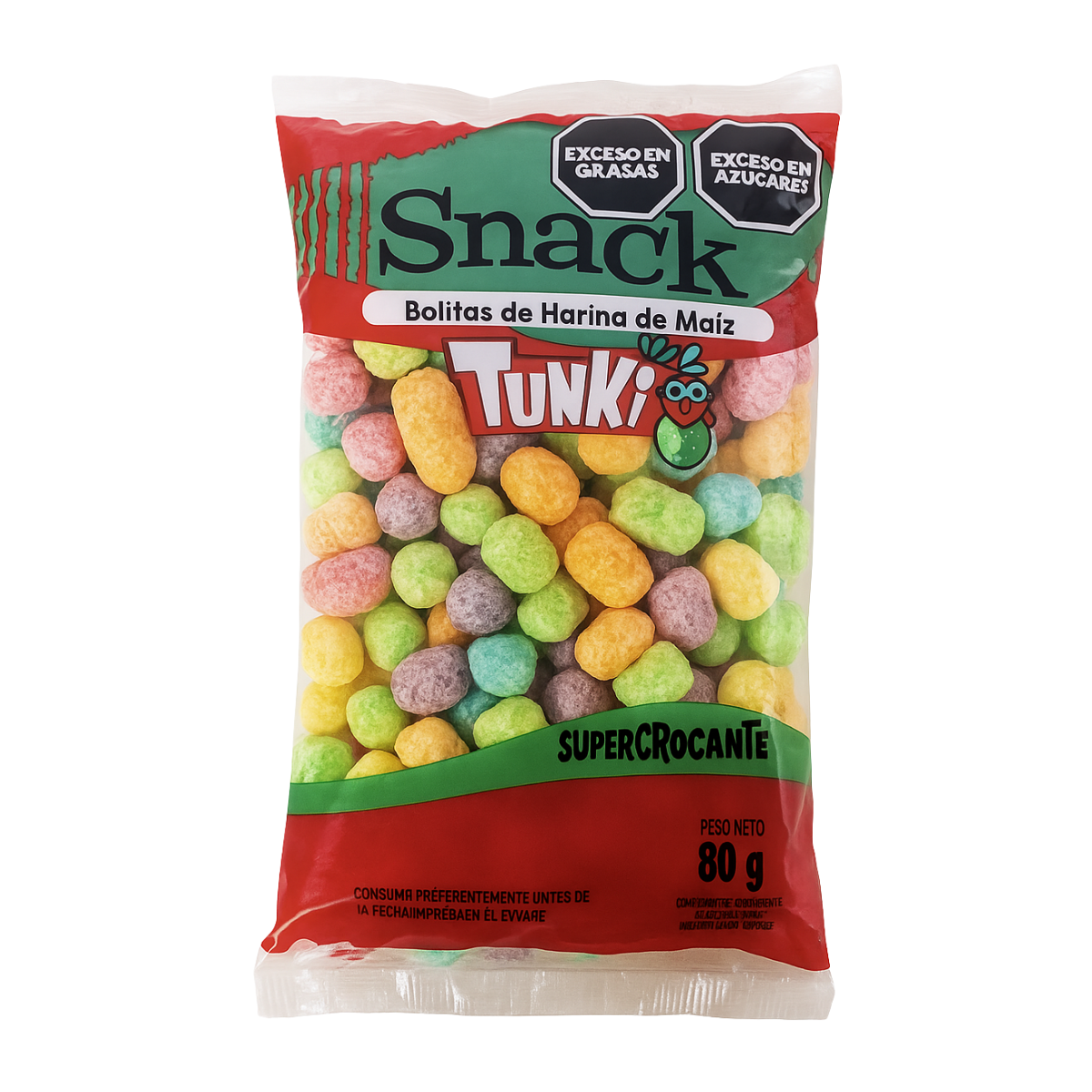 Tunkipop Bolitas de Color x 80 grs.