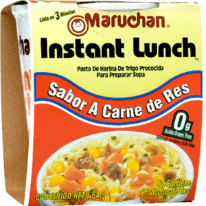 Fideo Instantaneo Maruchan Lunch Carne De Res Vaso x 64 g