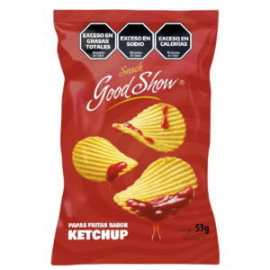 Good Show  Papas Fritas Sabor Ketchup x 53 grs