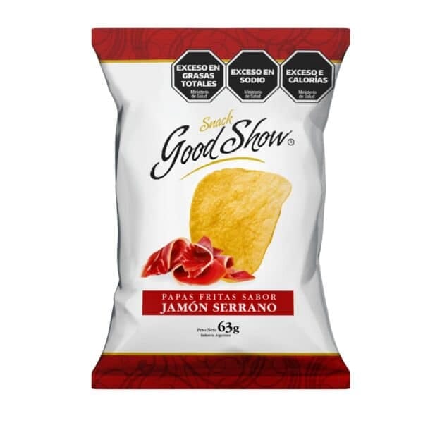 Papas Fritas Good Show Sabor Jamón Serrano x 63 grs