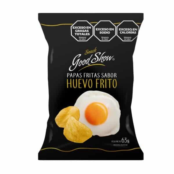 Papas Fritas Good Show Sabor Huevo Frito x 63 grs