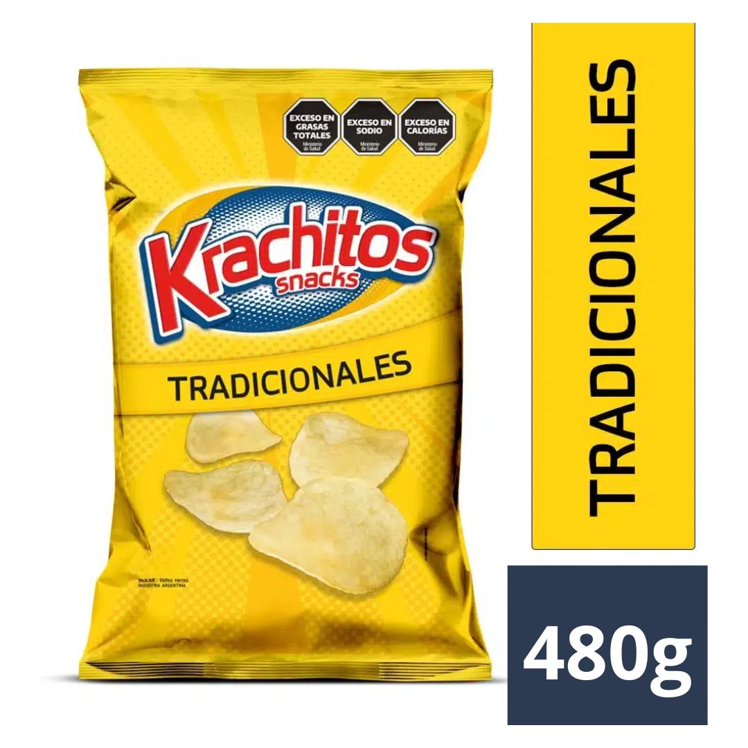 KRACHITOS PAPAS
FRITAS CORTE
TRADICIONAL X 480GRS.