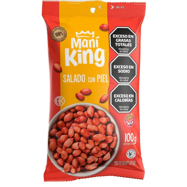 Mani King Mani Frito Con Piel x100 grs