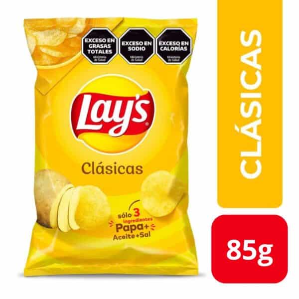 Papas Fritas Lays Clasicas x85grs