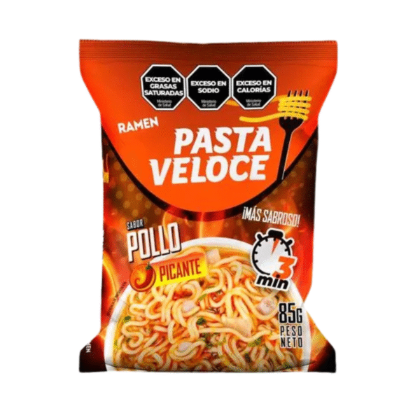 Pasta Veloce Ramen Pollo Picante x 85 Grs