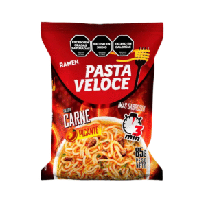 Pasta Veloce Ramen Carne Picante x 85 Grs