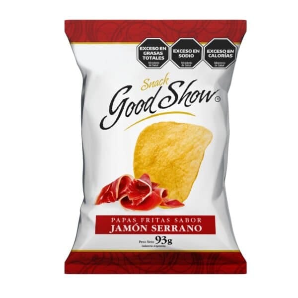 Papas Fritas Good show Sabor Jamon Serrano x 93 grs