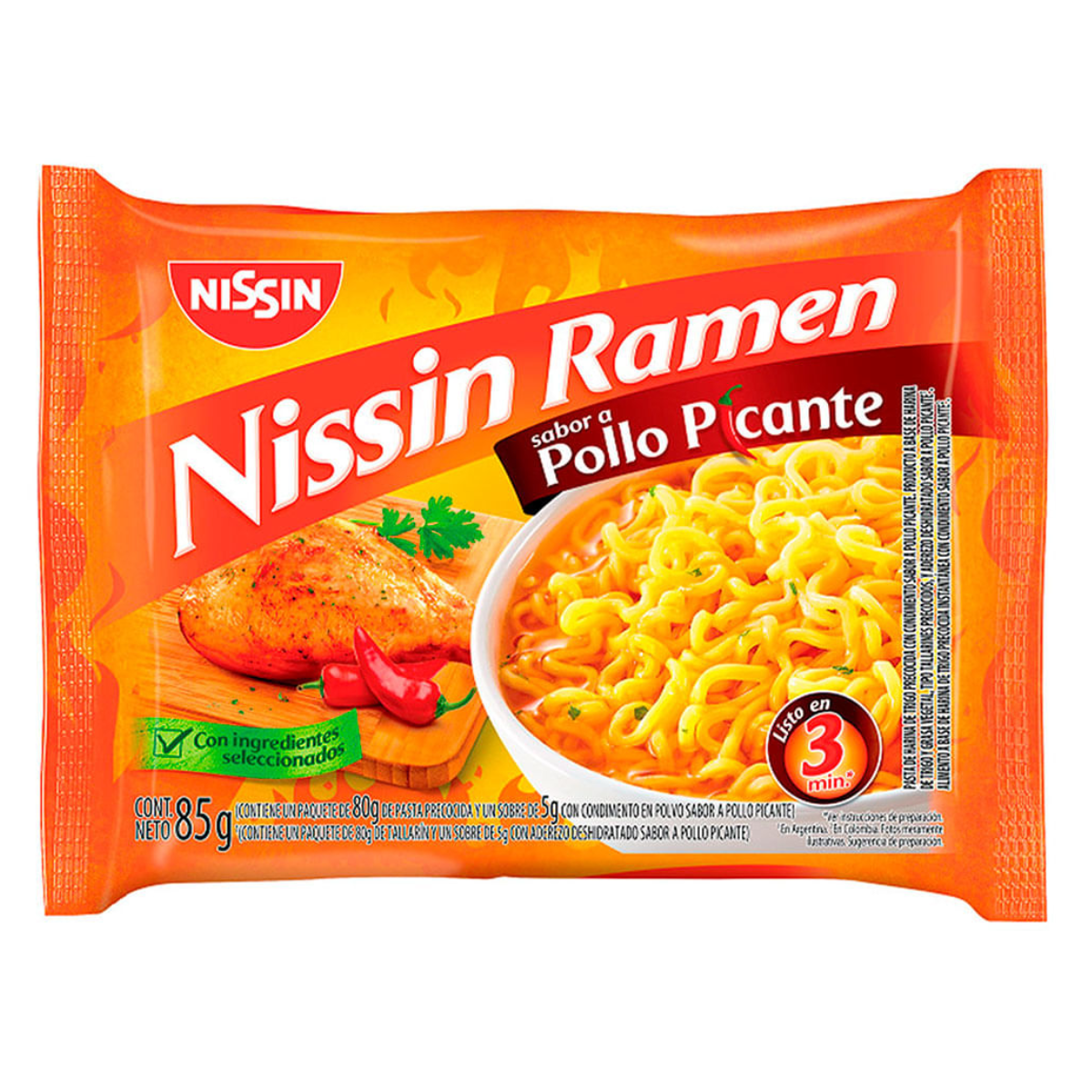 Nissin Ramen Pollo Picante x 85grs