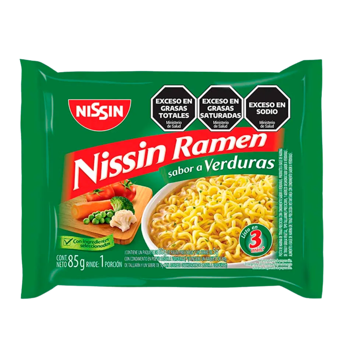 Nissin Ramen Verdura x 85 grs