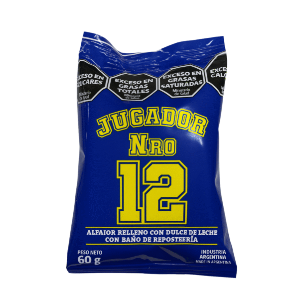 Alfajor Negro Jugador N° 12 x20u x60 grs